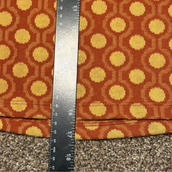 Zara Women’s Medium Orange and Yellow A-Line Skirt - Picture 8 of 9